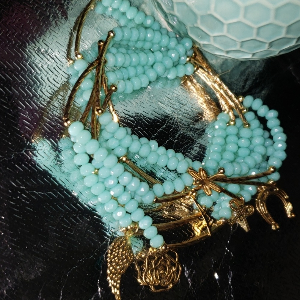 Aqua Blue Semenario Bracelets